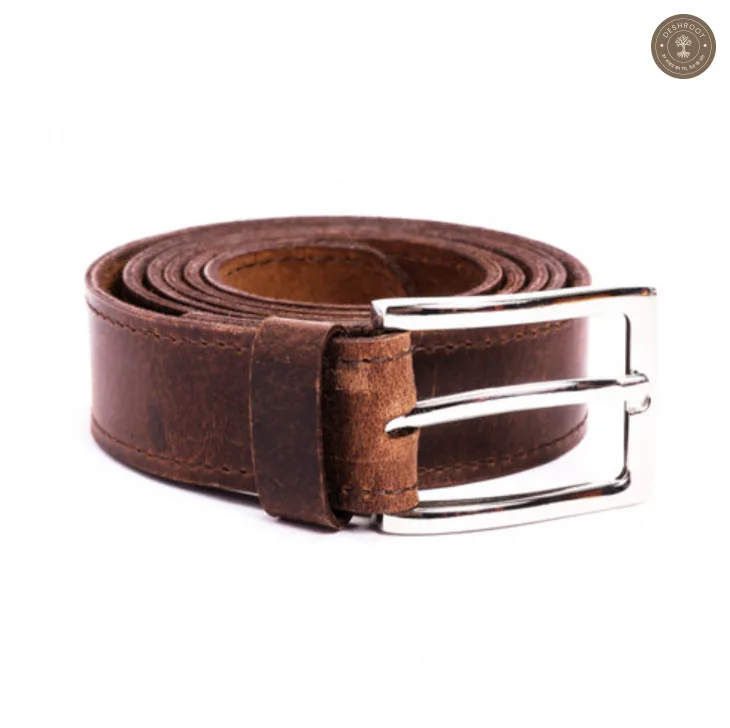 Kuiper Leather Mens Belt - Nickel