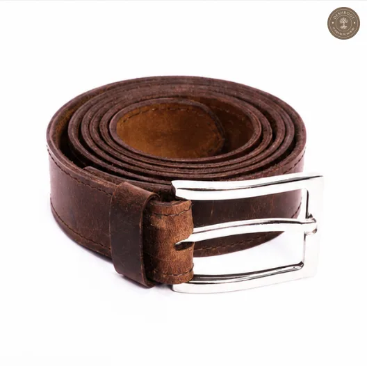 Kuiper Leather Mens Belt - Nickel
