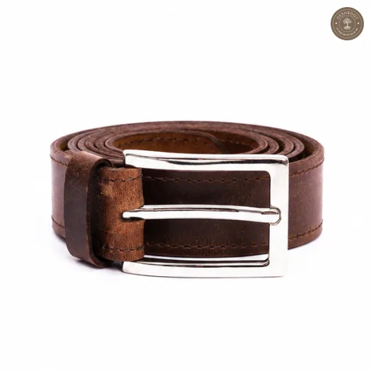 Kuiper Leather Mens Belt - Nickel