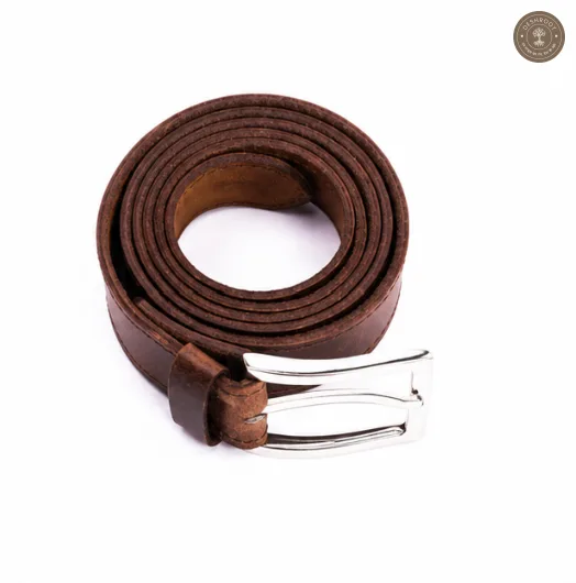 Kuiper Leather Mens Belt - Nickel