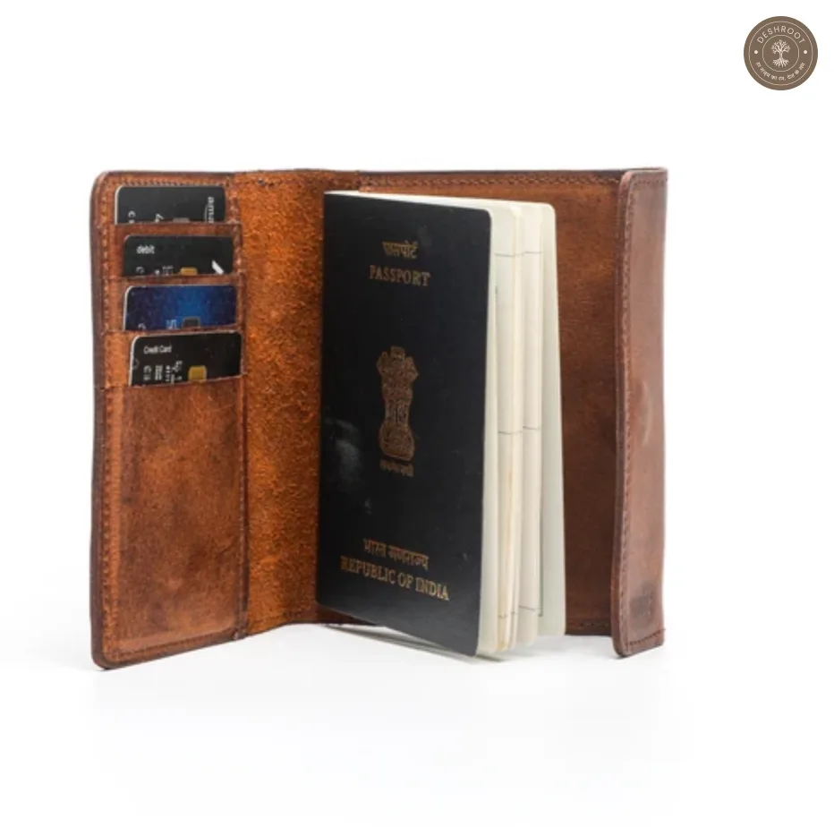 Wanderlust - Leather Passport folio