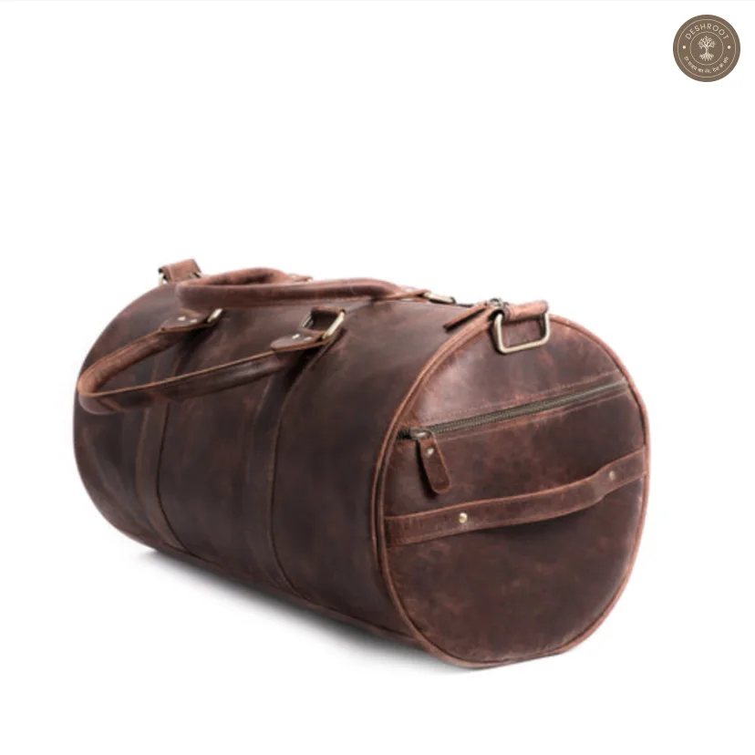 The Ranger - Cylindrical Leather Duffle Bag