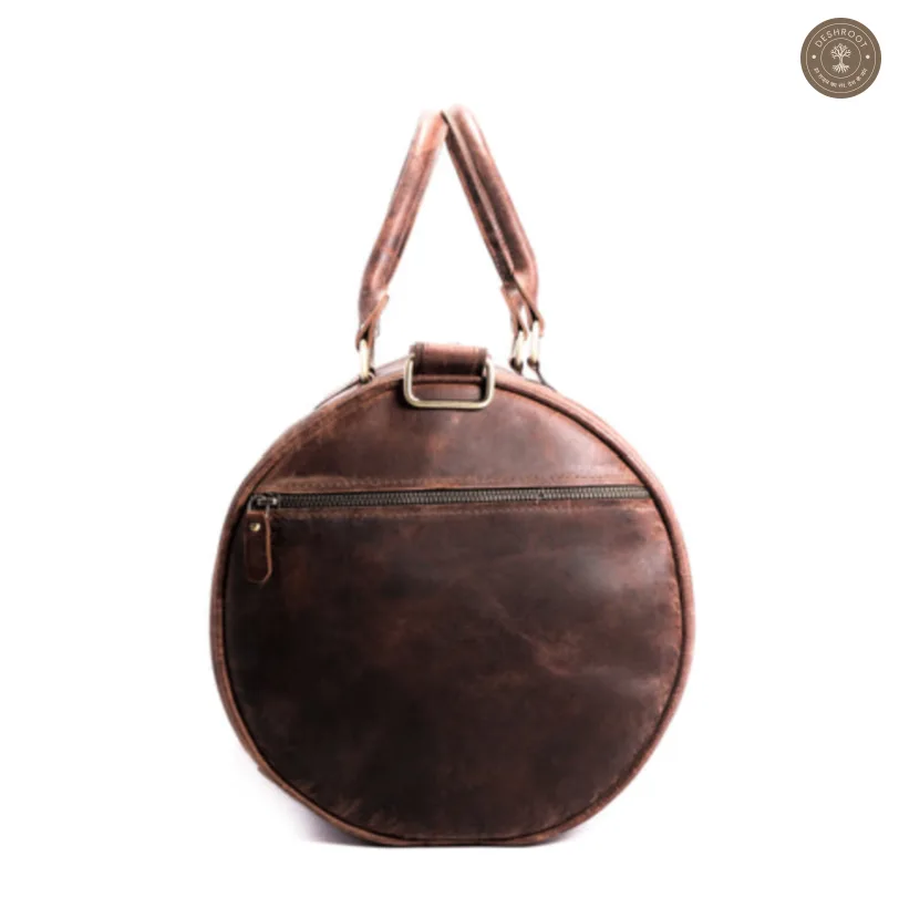 The Ranger - Cylindrical Leather Duffle Bag