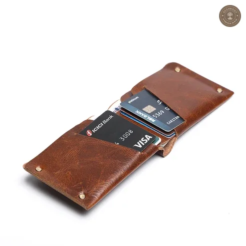 Nothing Bi Fold Wallet Caramel Brown