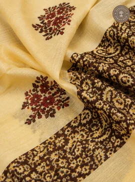 Elegant Paisley & Floral Print Unstitched Suit Set with Printed Dupatta (2 Piece Set)