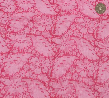 Pink Floral Printed 2-Piece Dress Material (2 piece set)