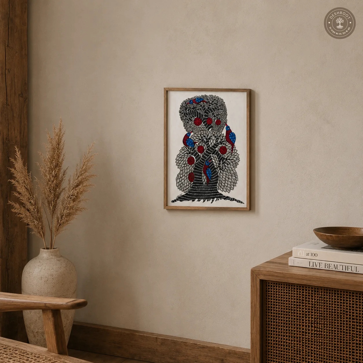Gond Vanraag Birds of Life Painting