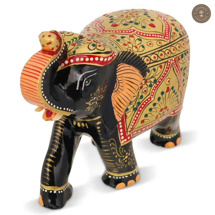 Handcrafted Wooden Decorative Elephant Showpiece