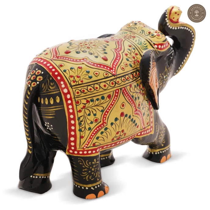 Handcrafted Wooden Decorative Elephant Showpiece
