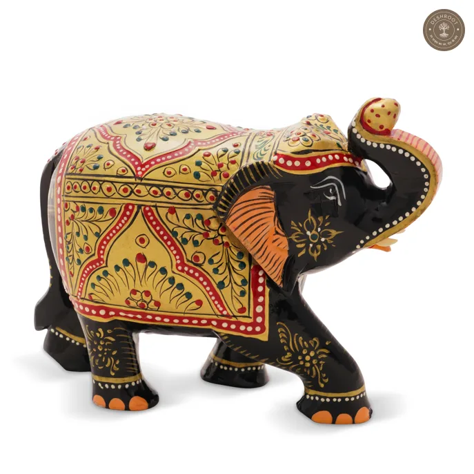 Handcrafted Wooden Decorative Elephant Showpiece