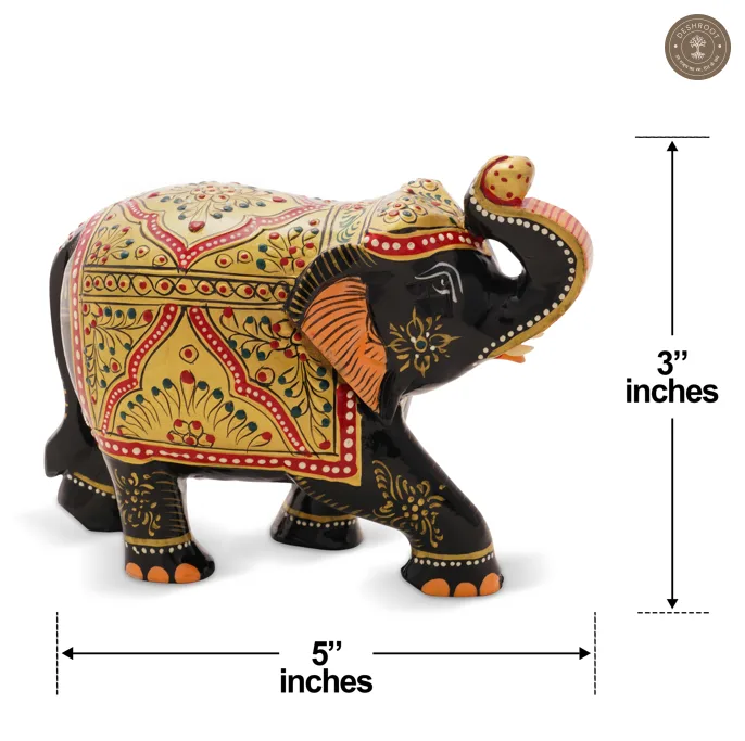 Handcrafted Wooden Decorative Elephant Showpiece