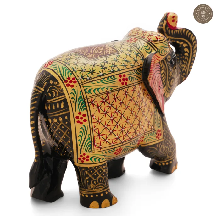 Handcrafted Wooden Elephant Showpiece
