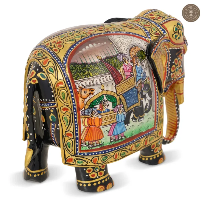 Wooden Elephant Showpiece