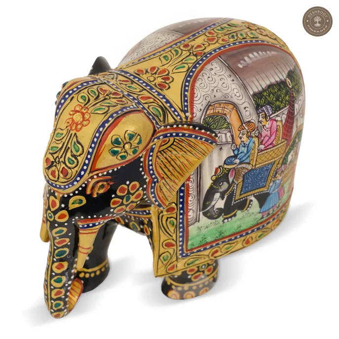 Wooden Elephant Showpiece