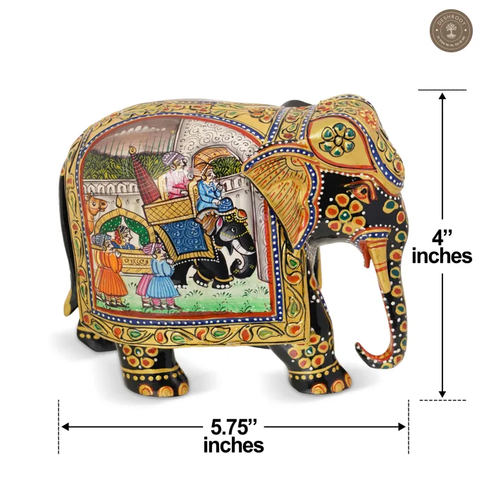 Wooden Elephant Showpiece