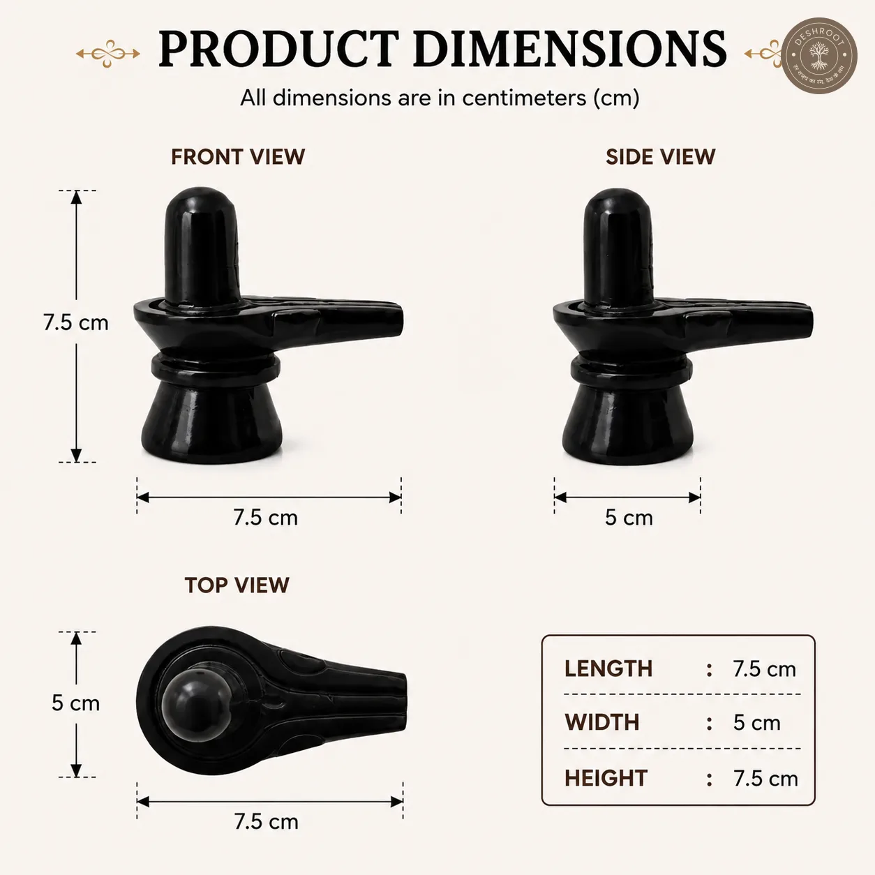 Handcrafted Black Marble Shiva Lingam with Yoni Base