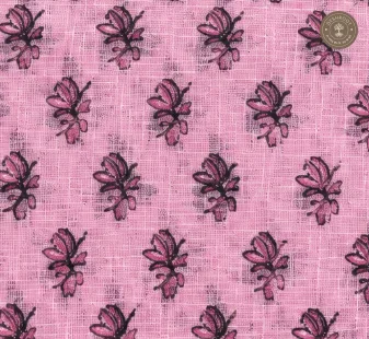 pink floral printed 2-piece dress material set