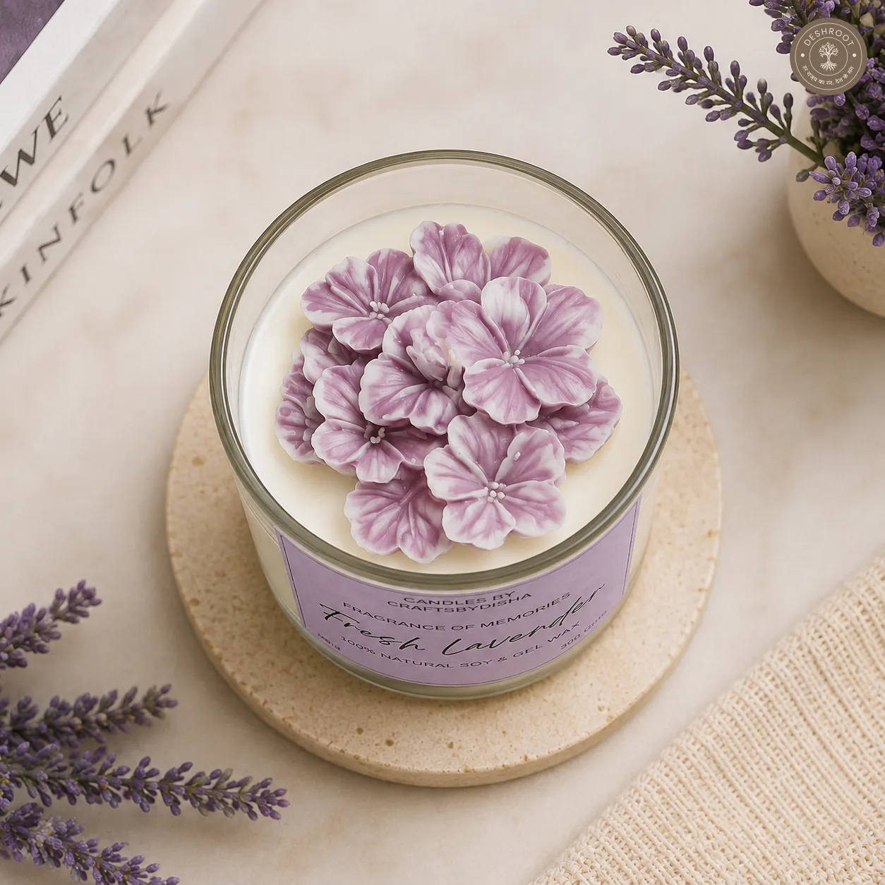 Lavender Blossom Aromatherapy Candle
