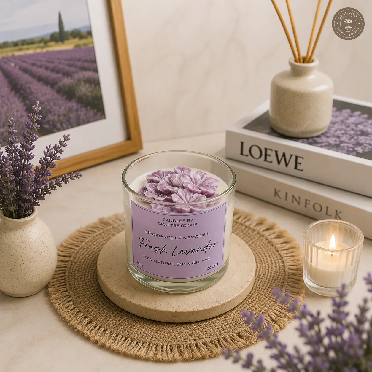 Lavender Blossom Aromatherapy Candle