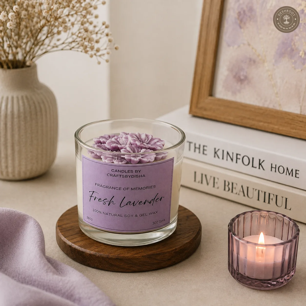 Lavender Blossom Aromatherapy Candle
