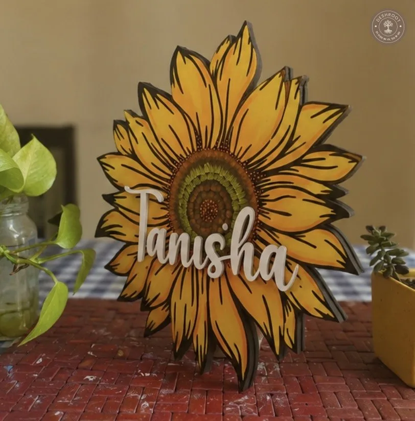 Sunflower Nameboard
