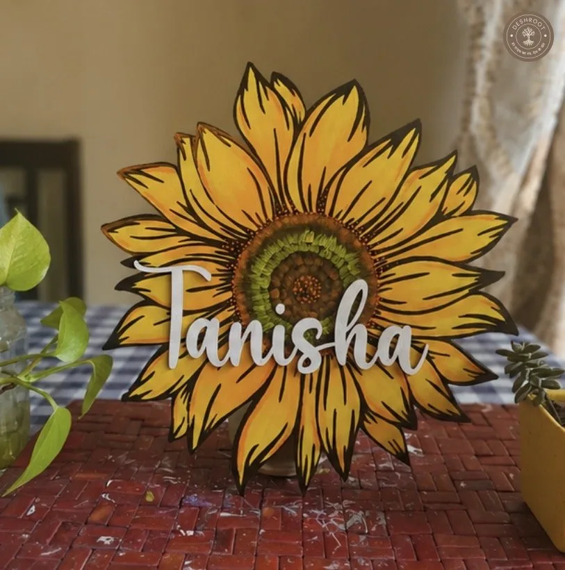 Sunflower Nameboard