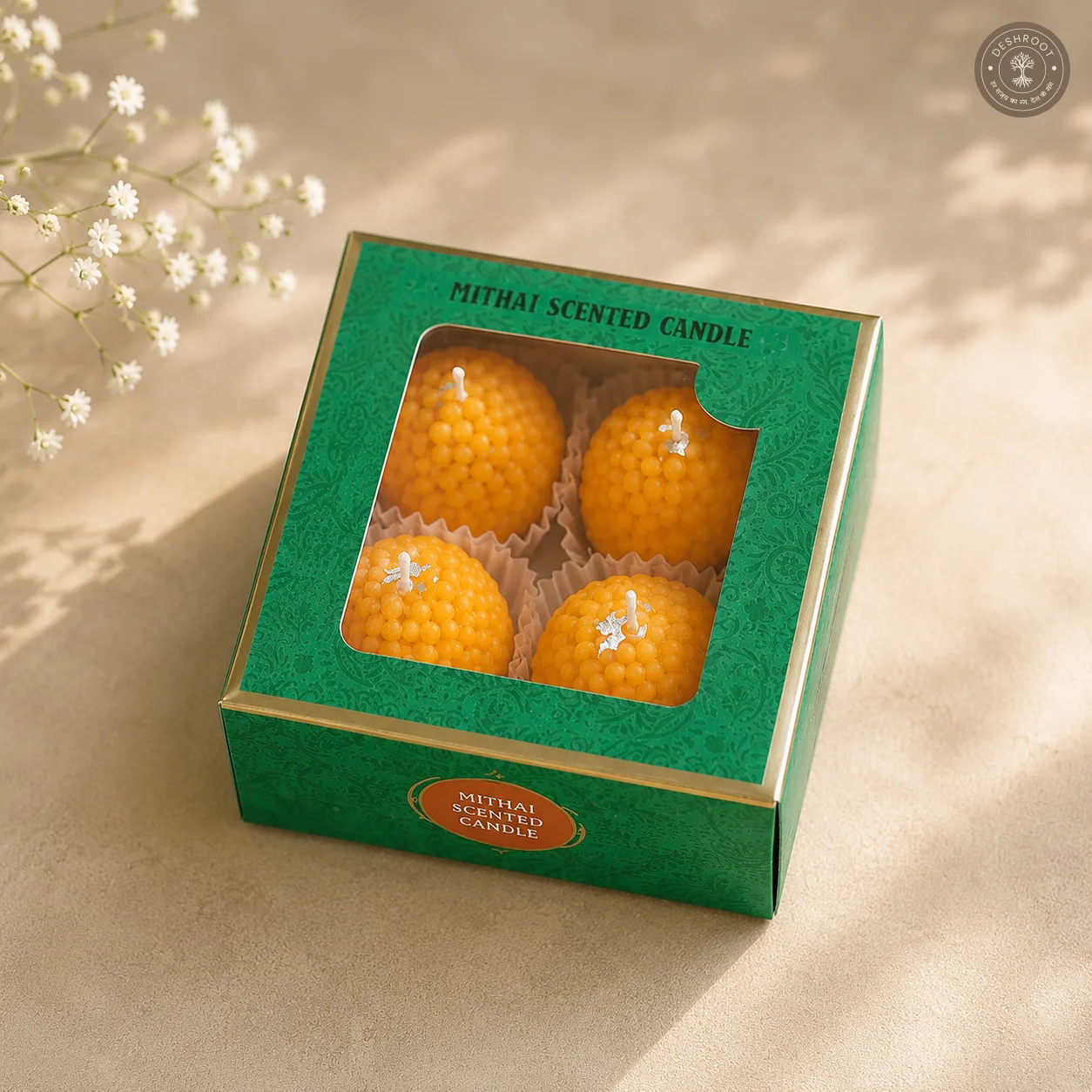 Mithai Ladoo Scented Candle Box