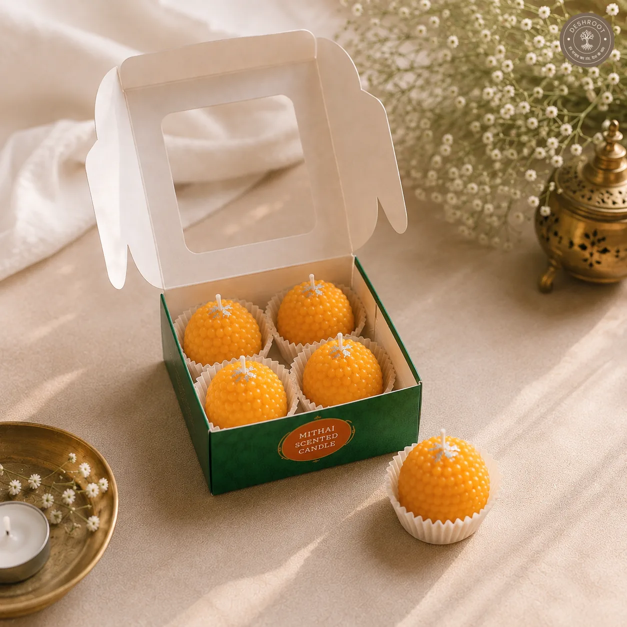 Mithai Ladoo Scented Candle Box