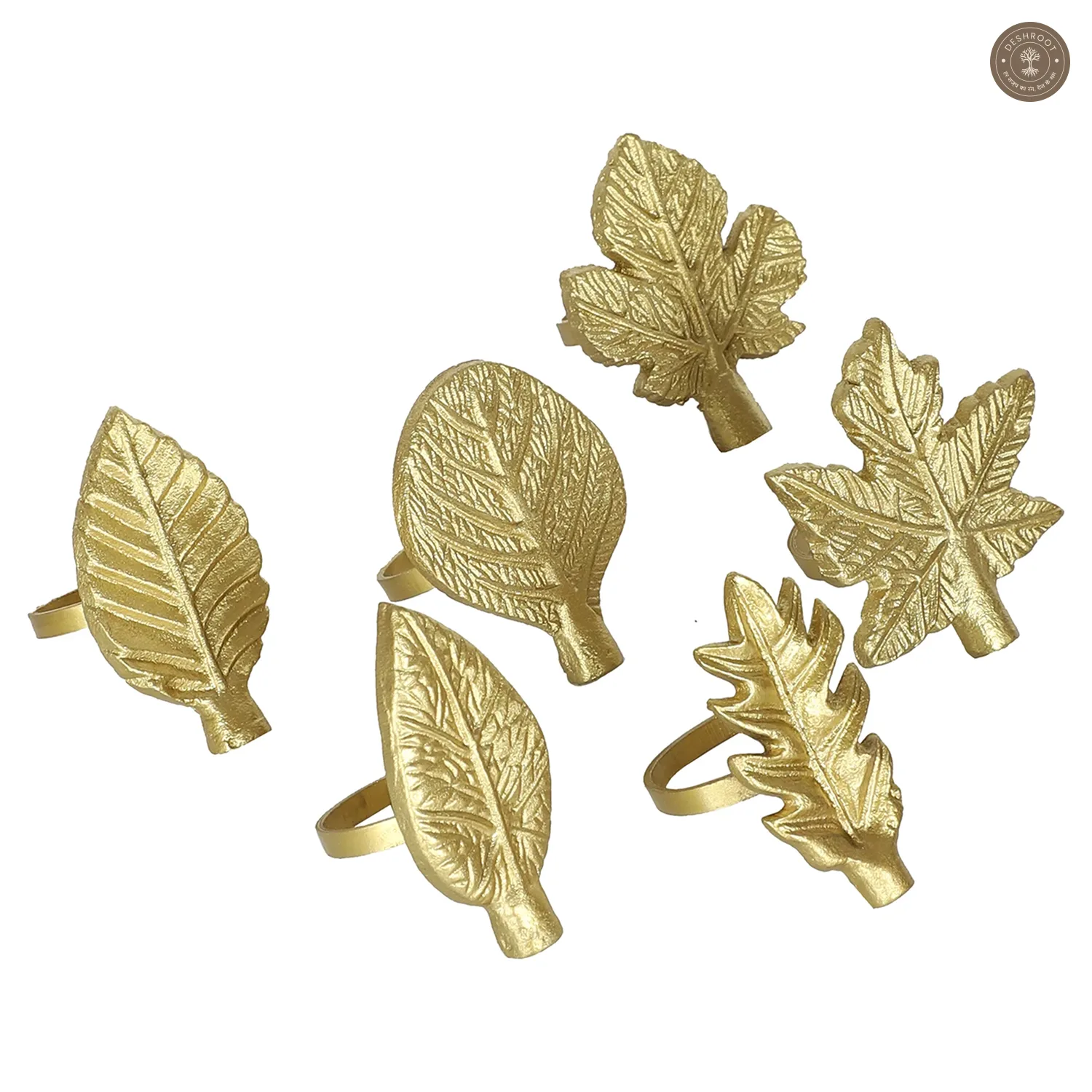 Leaves Napkin RIng Set of 6