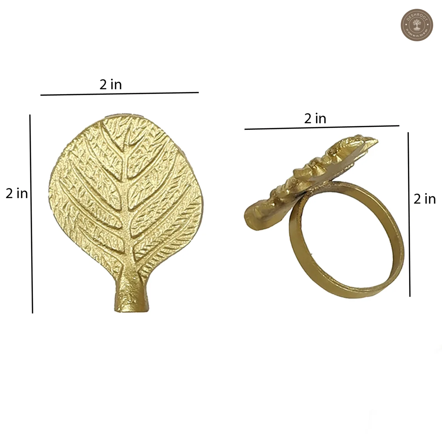 Leaves Napkin RIng Set of 6
