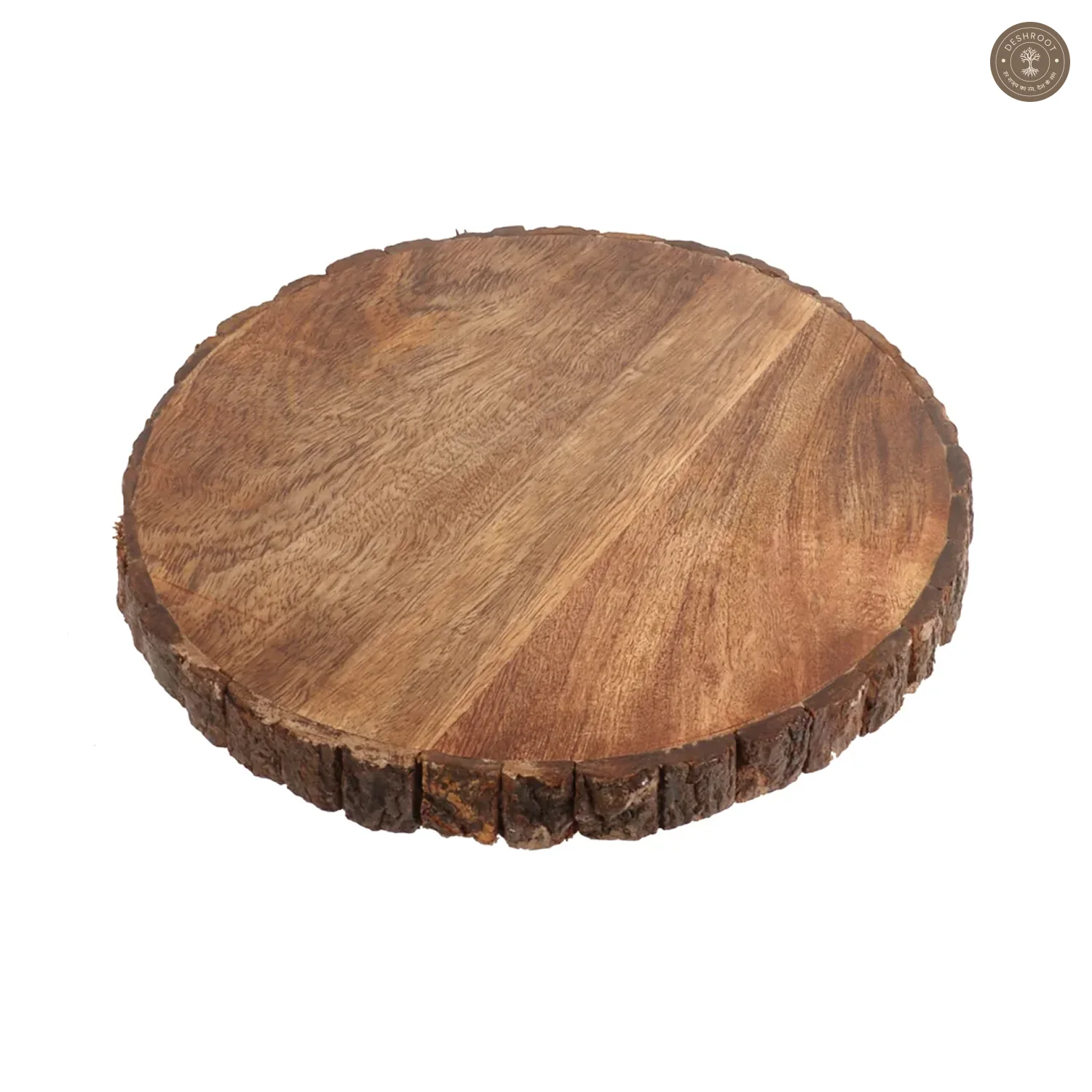Mango Wood Revolving Cake Platter with Server