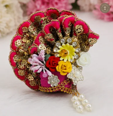 Royal Pink Floral Designer Crown