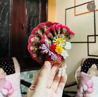 Royal Pink Floral Designer Crown