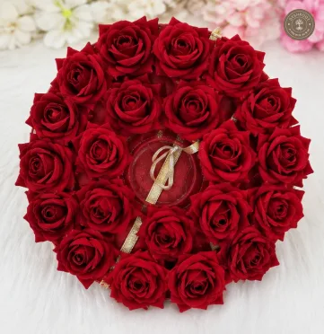 Beautiful Red Rose Laddu Gopal Ji Poshak