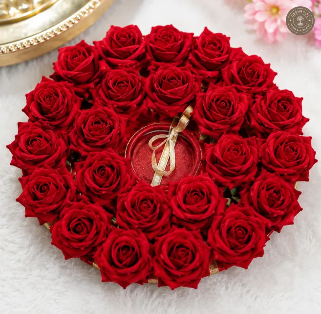 Beautiful Red Rose Laddu Gopal Ji Poshak