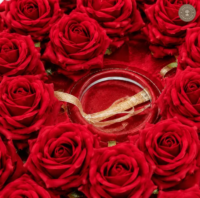 Beautiful Red Rose Laddu Gopal Ji Poshak