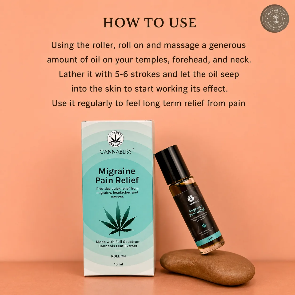 Cannabliss Migraine Pain Relief Roll-On