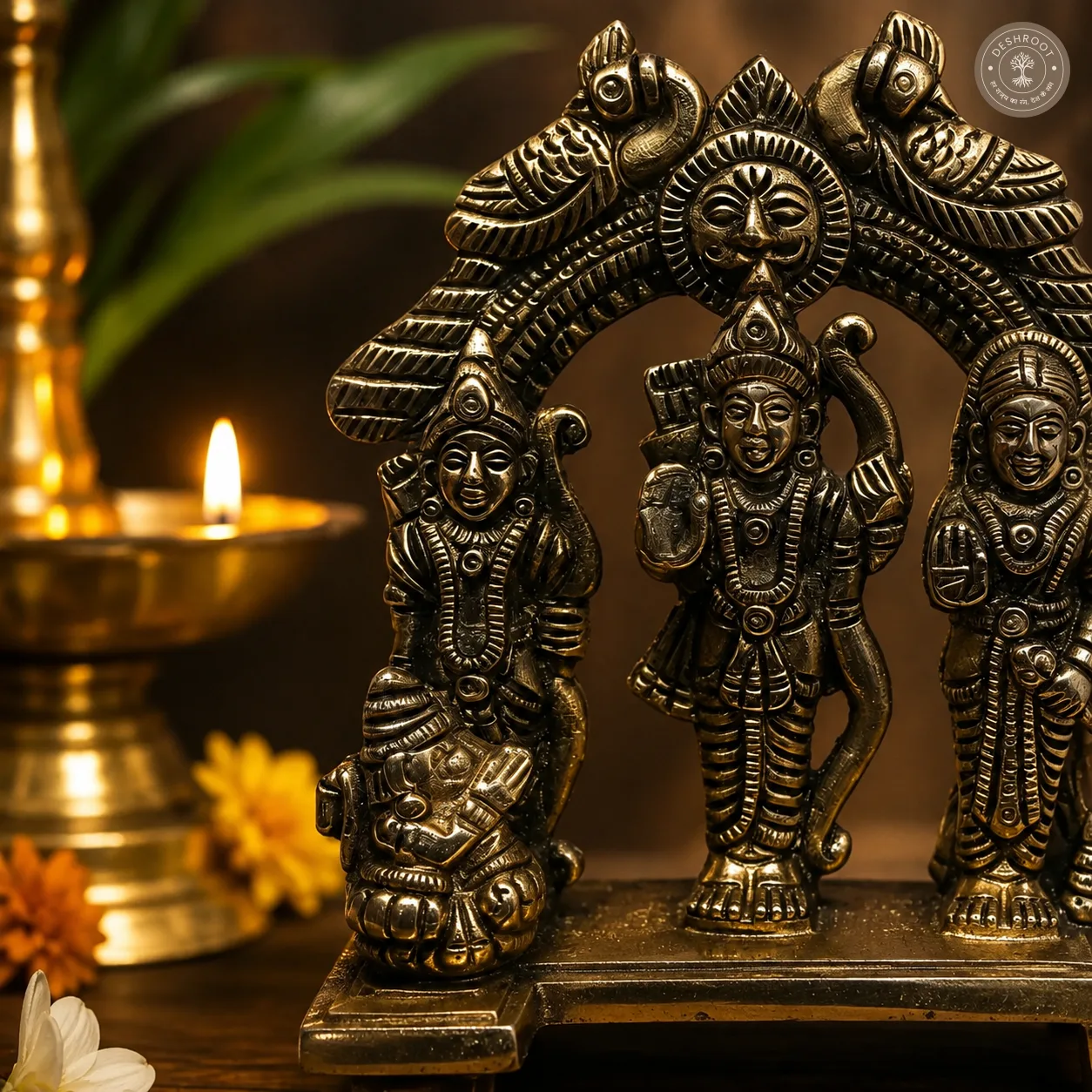 Handcrafted Brass Ram Darbar Idol