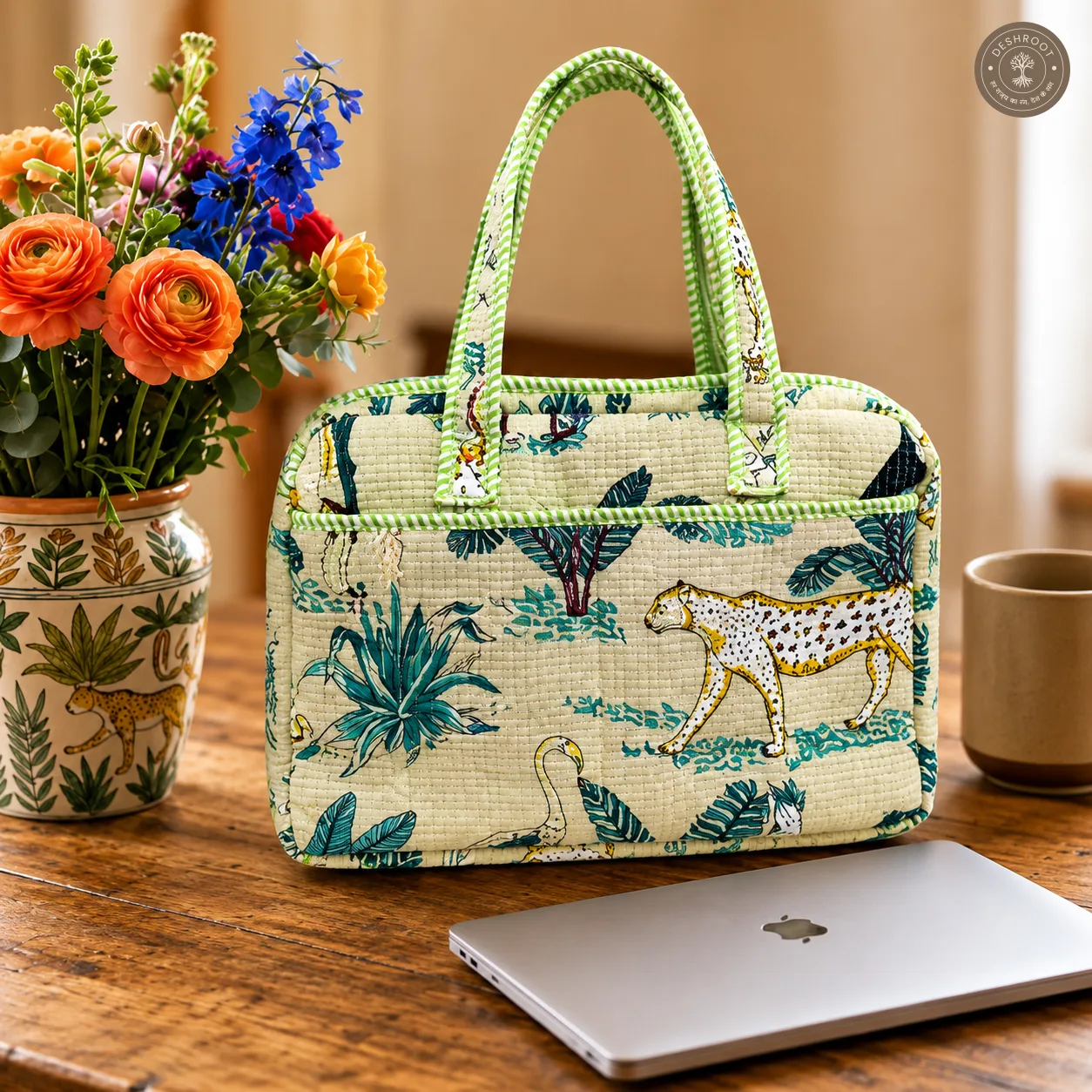 Safari Heritage Quilted Laptop Bag