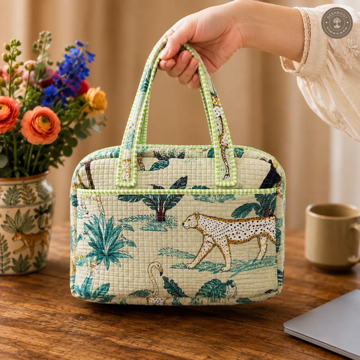 Safari Heritage Quilted Laptop Bag