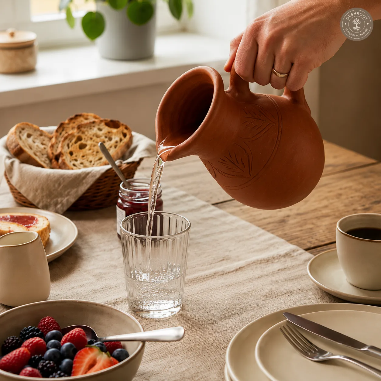 Handcrafted Terracotta Water Pitcher