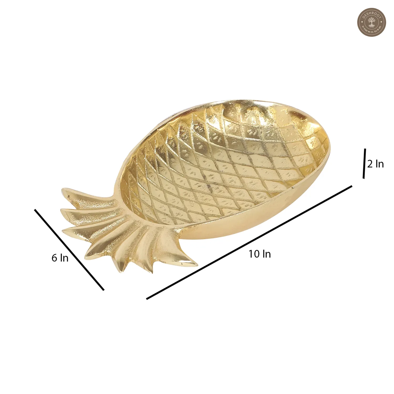 Pineapple Shape Aluminium Platter