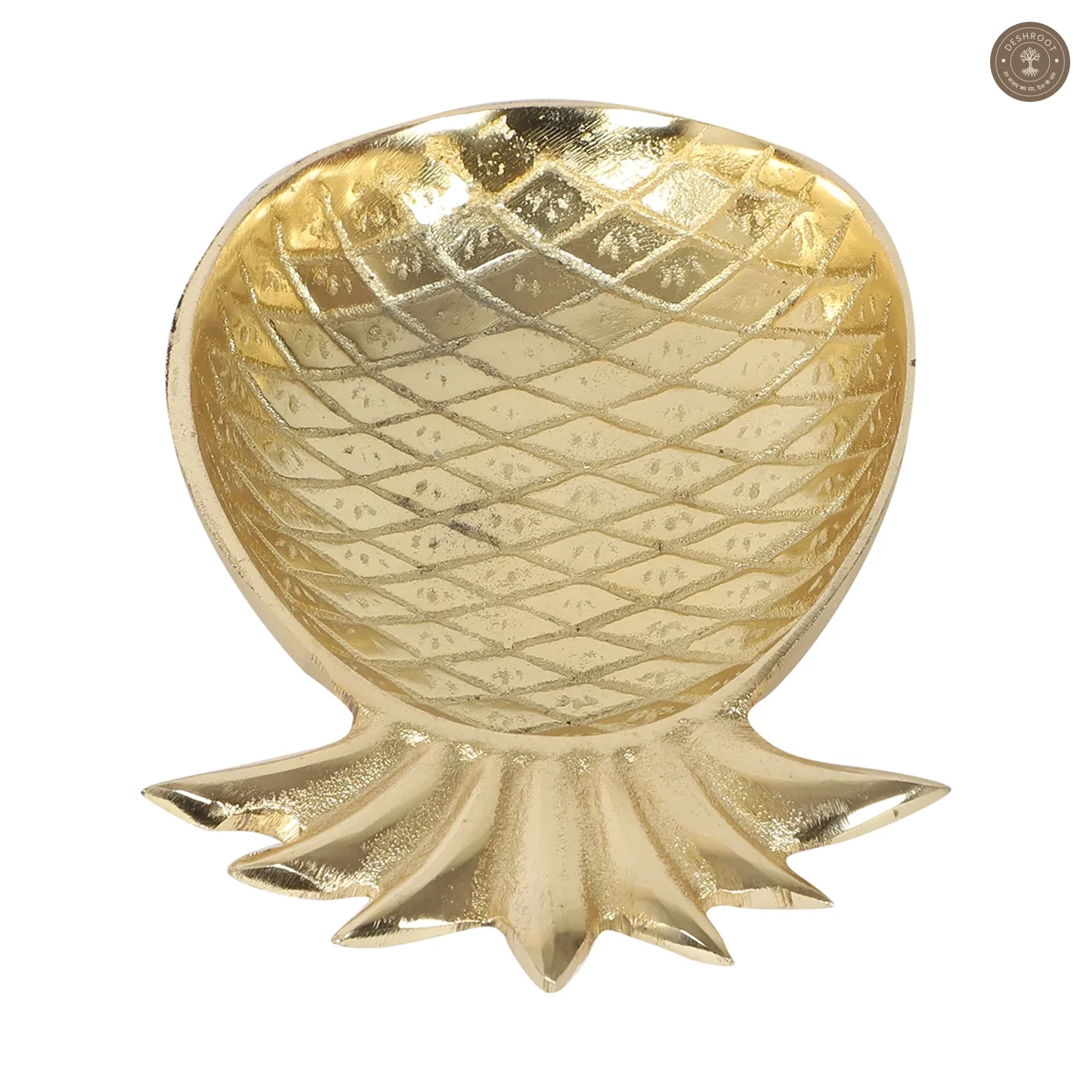 Pineapple Shape Aluminium Platter