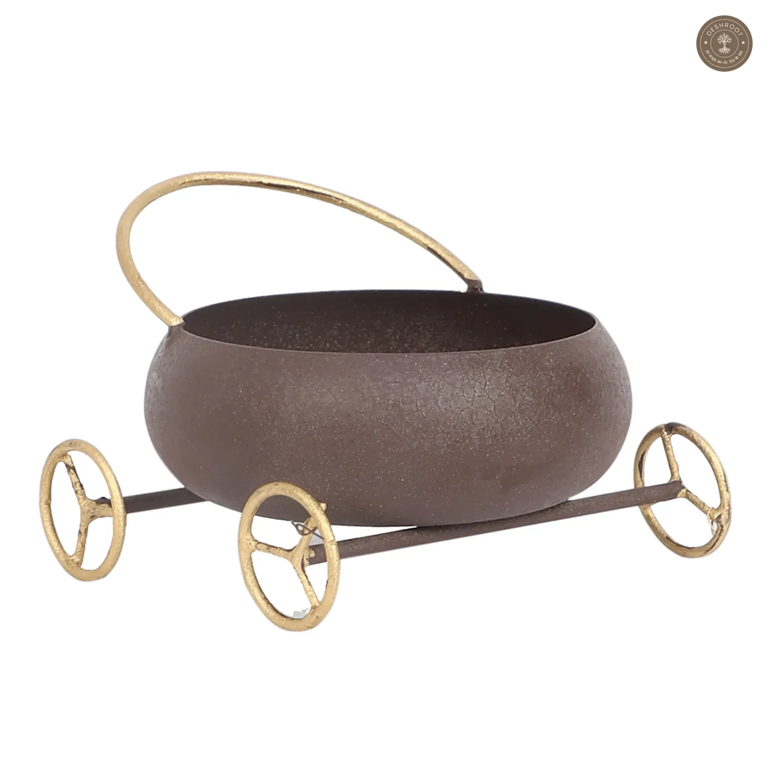 Round Bowl Snacks Platter With Wheels