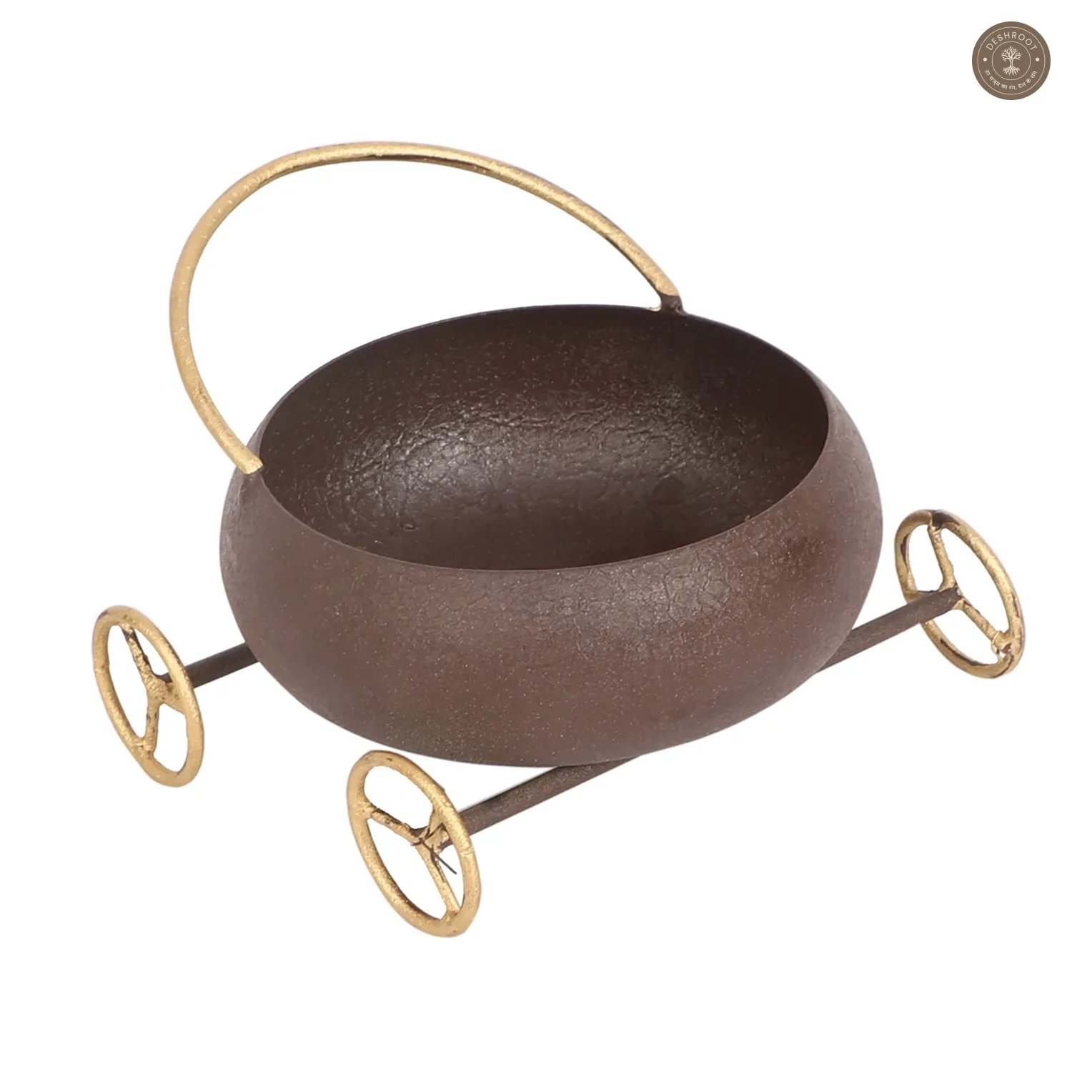 Round Bowl Snacks Platter With Wheels