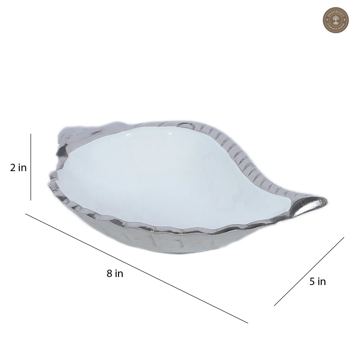 Shankh Shape Aluminium Platter Set of 2