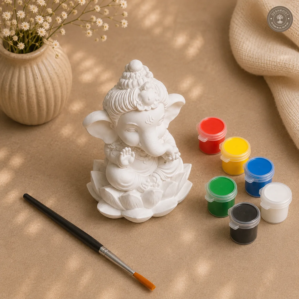 Handcrafted Little Ganesha DIY Painting Kit – Kids Art & Craft Activity