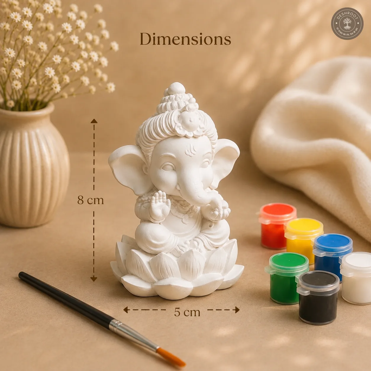 Handcrafted Little Ganesha DIY Painting Kit – Kids Art & Craft Activity