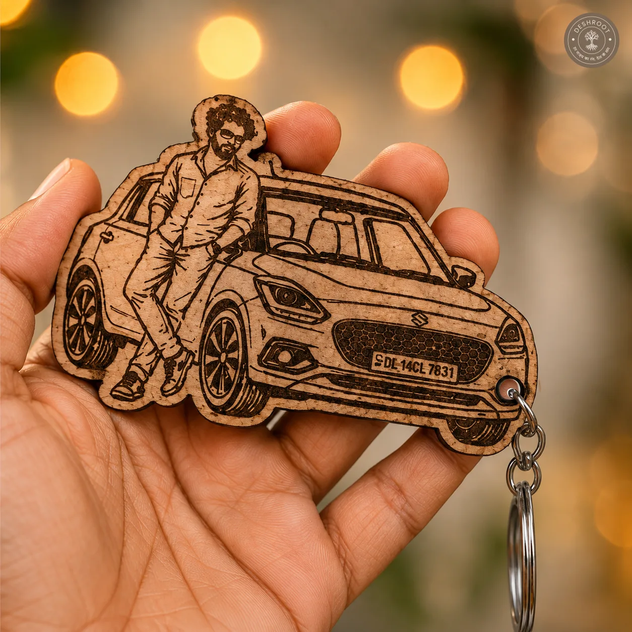 Custom Portrait Keychain
