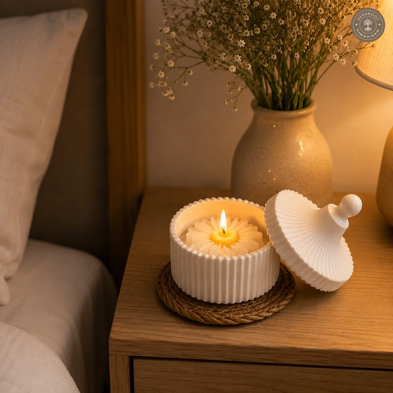 Handcrafted Daisy POP Jar Candle